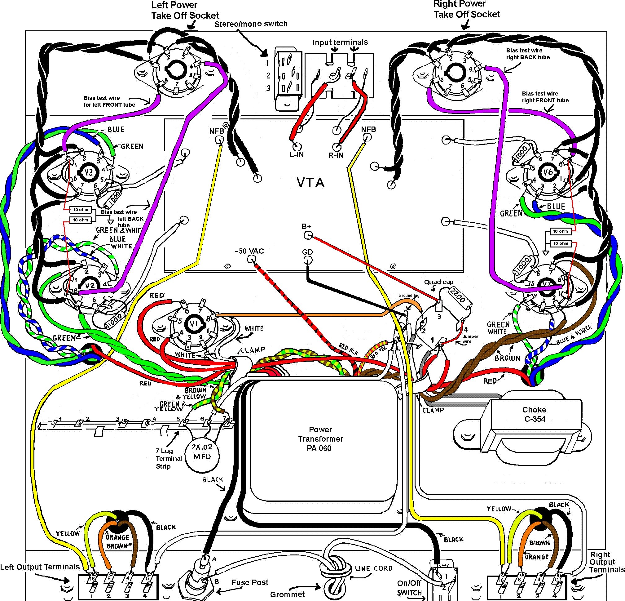 here's a photo of the internal wiring on a VTA70 amp, with the Triode